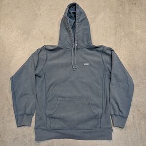 Supreme Authentic Hoodie Men's L Gray/Blue Pull Over